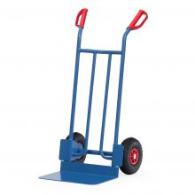 Stahlsackkarre 250 kg 1150 mm mit Luftreifen, extra große Schaufel