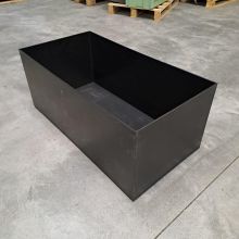 Gebrauchter Kunststoffbehälter, Auffangwanne 970x500x400 mm (LxBxH) schwarz 185 Liter