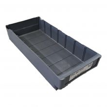 Gebrauchter Lagerbehälter, Stellingbehälter 400x180x80 mm (lxbxh) grau