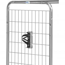 Flaschenhalter für Kommissionierwagen aus geschweißtem Drahtgitter