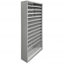 Fächerschrank 2010x1000x300 mm (hxbxt) grau