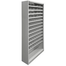 Fächerschrank 2010x1000x300 mm (hxbxt) grau