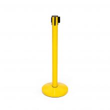Absperrpoller gelb mit Sicherheitstrekkabel gelb/schwarz