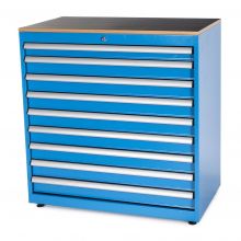 Werkzeugschrank mit 9 Schubladen 1048x1010x570 mm (hxbxt) blau