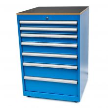 Werkzeugschrank mit 7 Schubladen 1048x710x725 mm (hxbxt) blau