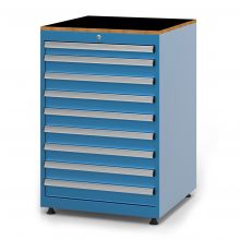 Werkzeugschrank mit 9 Schubladen 1048x710x725 mm (hxbxt) blau