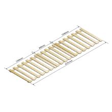 Fichtenholzsteg 50% offen Niveau 3600x1100 mm