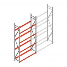 Reifenregal Weitspann AR 3000x1610x500mm (hxbxt) 4 Ebenen Anfangsregal