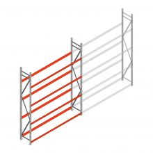 Reifenregal Weitspann AR 3000x2250x500mm (hxbxt) 4 Ebenen Anfangsregal