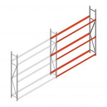 Reifenregal Weitspann AR 2500x2250x400mm (hxbxt) 3 Ebenen Anbauregale