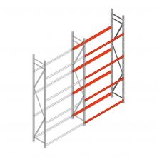 Reifenregal Weitspann AR 3000x1610x500mm (hxbxt) 4 Ebenen Anbauregale