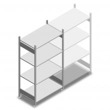 Fachbodenregal Heavy Duty 2000x1000x600mm (hxbxt) 4 Ebenen 250 kg Anfangsregal