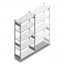 Fachbodenregal Heavy Duty 2500x1000x400mm (hxbxt) 5 Ebenen 250 kg Anfangsregal