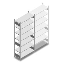 Fachbodenregal Heavy Duty 2500x1000x400 mm (HxBxT) 7 Ebenen 250 kg Grundregal