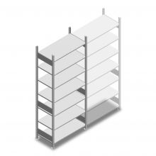 Fachbodenregal Heavy Duty 2500x1000x500mm (hxbxt) 7 Ebenen 250 kg Anfangsregal