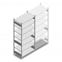 Fachbodenregal Heavy Duty 2500x1000x600mm (hxbxt) 7 Ebenen 250 kg Anfangsregal