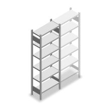 Fachbodenregal Heavy Duty 2000x750x300 mm (HxBxT) 6 Ebenen 150 kg Grundregal
