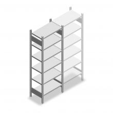 Fachbodenregal Heavy Duty 2000x750x400mm (hxbxt) 6 Ebenen 150 kg Anfangsregal