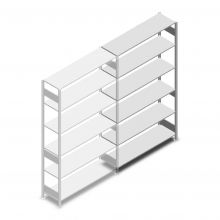 Fachbodenregal Heavy Duty 2500x1300x400 mm (hxbxt) 6 Ebenen 150 kg Anbauregal