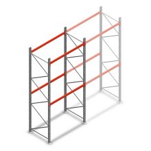 Palettenregal AR T2 3500x1850x1100mm (HxBxT) 2 Ebenen 2530kg/Eb. Grundregal