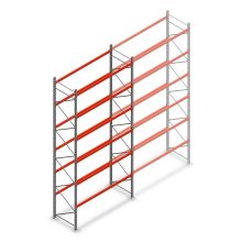 Palettenregal AR T2 6000x2700x1100mm (HxBxT) 6 Ebenen 1820kg/Ebene Grundregal