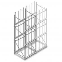 Windschutzscheibenregal 3000x920x900 mm (hxbxt) 3 Ebenen Anfangsregal