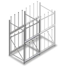 Scheibenregal 2000x920x900 mm (HxBxT) 2 Ebenen Grundregal