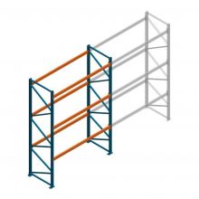 Teilweise gebrauchtes Nedcon PR Palettenregal 4000x3310x1100 mm (hxbxt) 3 Ebenen Anfangsregal