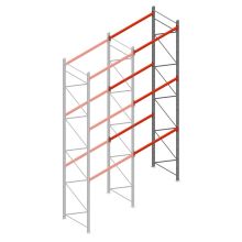 Palettenregal AR T2 6000x1850x1100 mm (HxBxT) 3 Ebenen 2530kg/Eb. Anbauregal