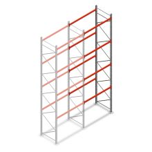 Palettenregal AR T2 6000x1850x1100 mm (HxBxT) 4 Ebenen 2530kg/Eb. Anbauregal
