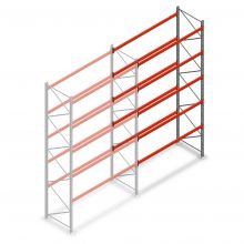 Palettenregal AR T2 5000x2700x1100mm (hxbxt) 5 Ebenen 1820kg/Eb. Anbauregal