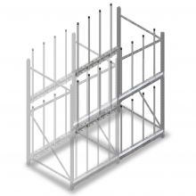 Scheibenregal 2000x920x900 mm (hxbxt) 2 Ebenen Anbauregal