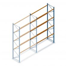 Gebrauchtes Esmena Palettenregal 5550x2700x1100 mm (hxbxt) 4 Ebenen Anbauregal