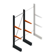 Leichtes einseitiges Kragarmregal BR 2000x750x500 mm (HxBxT) 2 Ebenen Grundregal