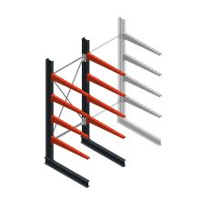 Medium Kragarmregal BR einseitig 2500x1000x1000 mm (HxBxT) 4 Ebenen Grundregal 175/Arm