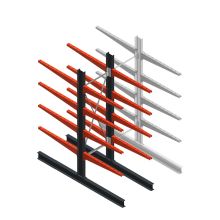 Medium Kragarmregal BR beidseitig 2500x750x1000 mm (HxBxT) 4 Ebenen Grundregal 175/arm