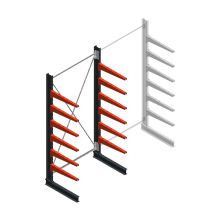 Medium Kragarmregal BR einseitig 3000x1500x800mm (HxBxT) 6 Ebenen Grundregal 220/arm