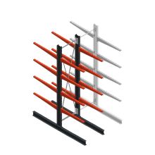 Medium Kragarmregal BR beidseitig 3000x750x1000mm (HxBxT) 4 Ebenen Grundregal 275/Arm