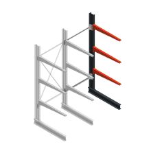 Medium Kragarmregal BR einseitig 2500x1000x1000 mm (HxBxT) 3 Ebenen Anbauregal 175/Arm