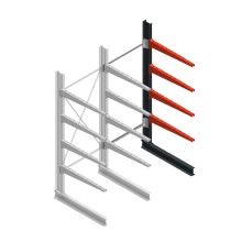 Medium Kragarmregal BR einseitig 2500x1000x1000 mm (HxBxT) 4 Ebenen Anbauregal 175/Arm