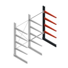 Medium Kragarmregal BR einseitig 2500x1250x1000 mm (HxBxT) 4 Ebenen Anbauregal 175/arm