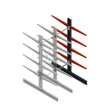 Medium Kragarmregal BR einseitig 2500x750x800 mm (HxBxT) 4 Ebenen Anbauregal 220/Kragarm