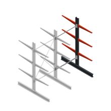 Medium Kragarmregal BR einseitig 2500x1250x800 mm (HxBxT) 3 Ebenen Anbauregal 220/Arm
