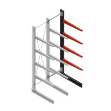 Medium Kragarmregal BR einseitig 3000x750x1000 mm (HxBxT) 4 Ebenen Anbauregal 175/Arm