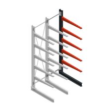 Medium Kragarmregal BR einseitig 3000x750x1000mm (HxBxT) 5 Ebenen Anbauregal 275/arm