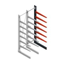 Medium Kragarmregal BR einseitig 3000x1000x1000 mm (HxBxT) 6 Ebenen Anbauregal 275/Arm