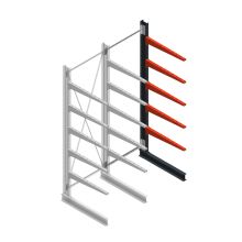 Medium Kragarmregal BR einseitig 3000x1250x1000 mm (HxBxT) 5 Ebenen Anbauregal 275/arm
