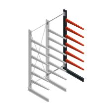 Medium Kragarmregal BR einseitig 3000x1250x1000mm (HxBxT) 6 Ebenen Anbauregal 275/Arm