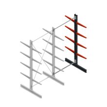 Medium Kragarmregal BR einseitig 3000x1500x600 mm (HxBxT) 4 Ebenen Anbauregal 290/Arm