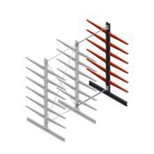 Medium Kragarmregal BR einseitig 3000x1500x800 mm (HxBxT) 6 Ebenen Anbauregal 340/Arm